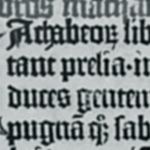 The Gutenberg Bible, (Inc. 1), the National Library of Scotland. Digitized by the HUMI Project, Keio University July 2005.