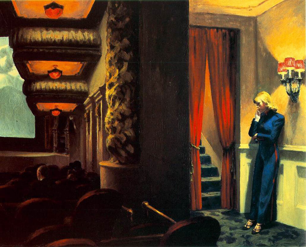 Cine en Nueva York’ de Edward Hopper, 1939.