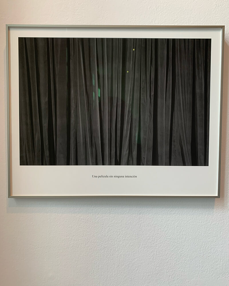 Cabello/Carceller, Una Película Sin Ninguna Intención, Después de Chantal Akerman en la Galería Elba Benítez. Fotografía de la autora.