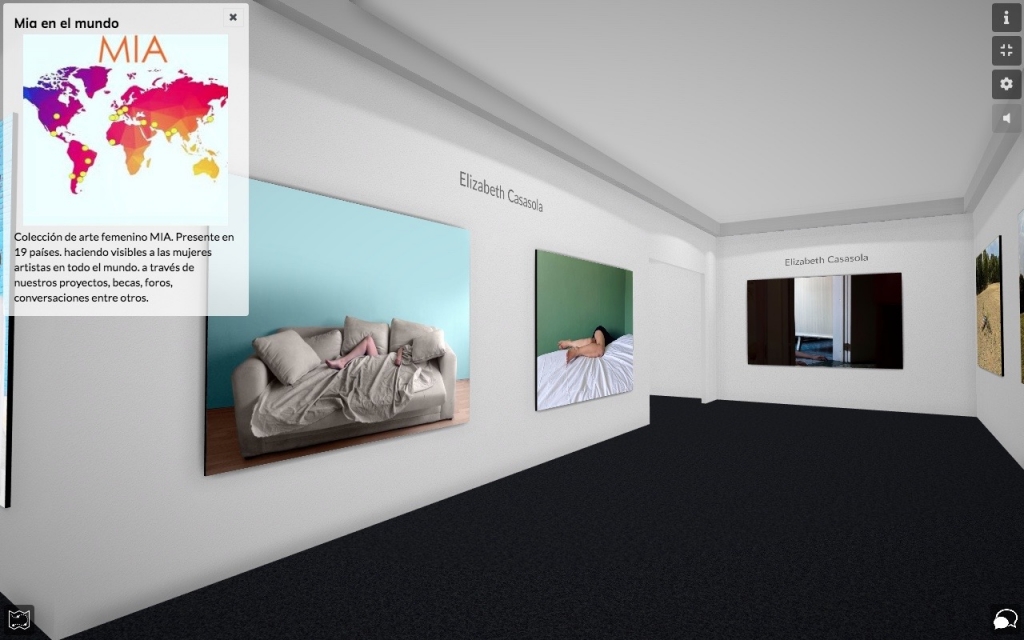 Montaje virtual. The exploration of the female existence. Noviembre 2020. Museo Virtual MIA Anywhere.
