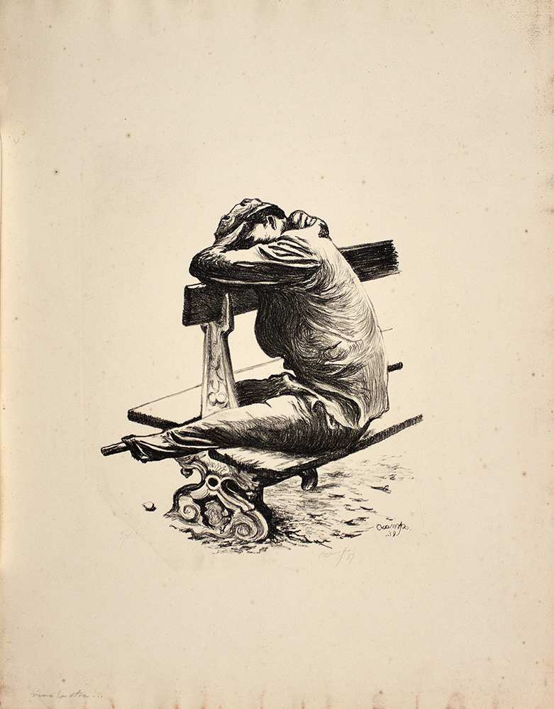 Isidoro Ocampo ¿Vino la otra… qué sigue?, 1939 Litografía (9/25) 35 x 33 cm. (a. i.) 65 x 50.5 cm. (s.) Colección Ernesto Arnoux © Isidoro Ocampo.