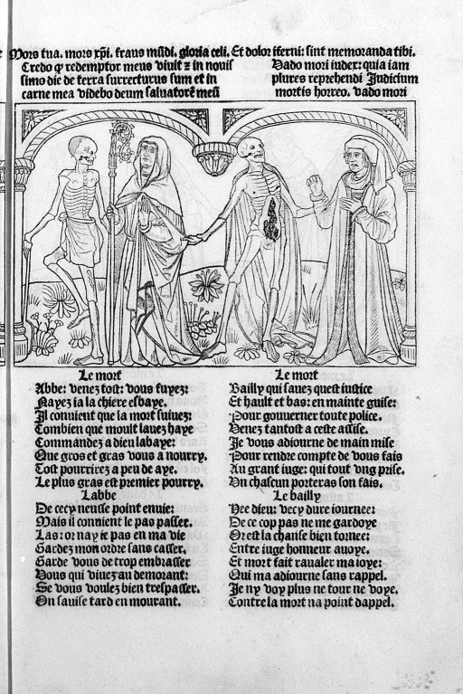 Guy Marchant. La Danse macabre. Grabado, 1486. París.