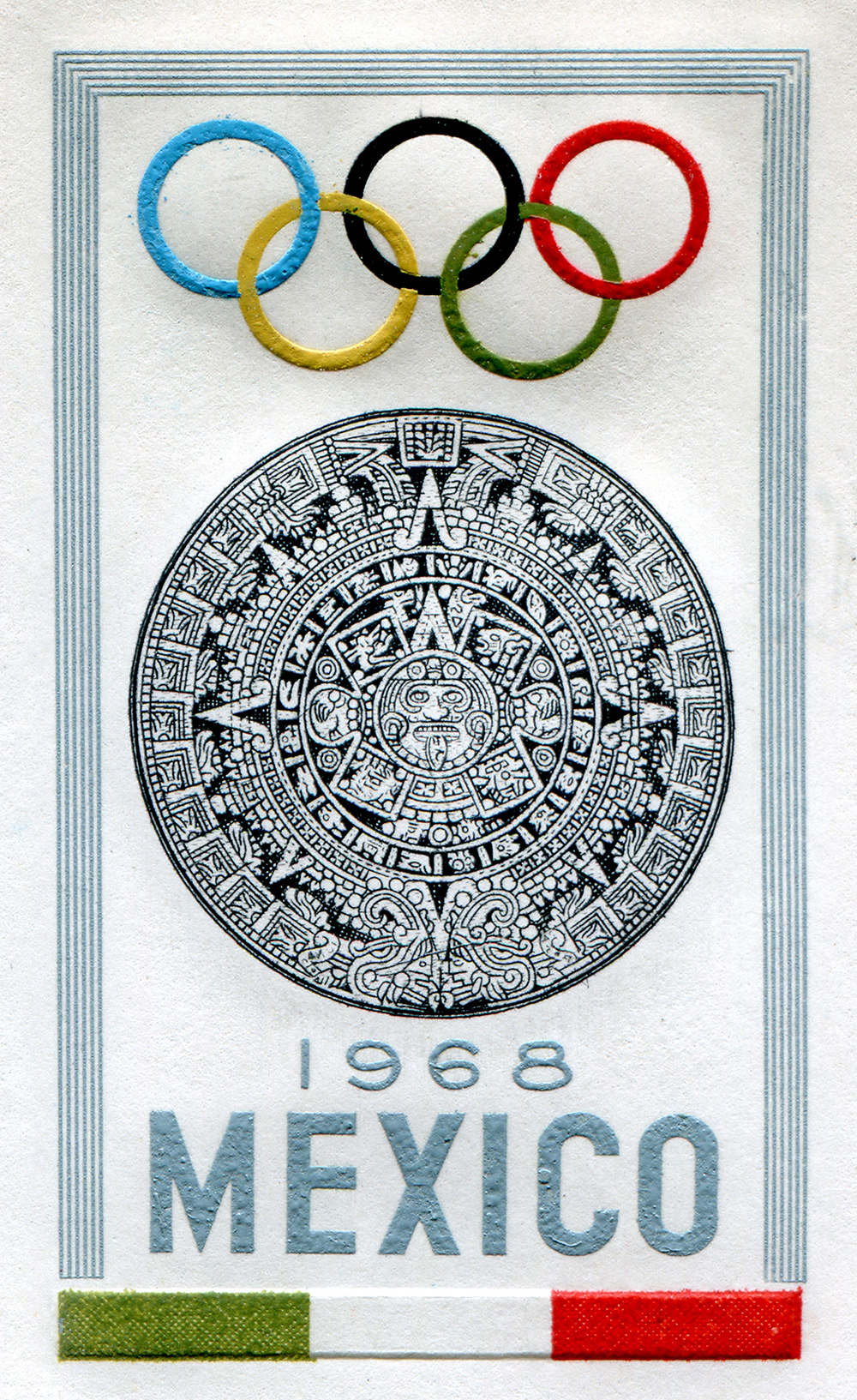 Emblema oficial registrado ante el Comité Olímpico Internacional en 1964.