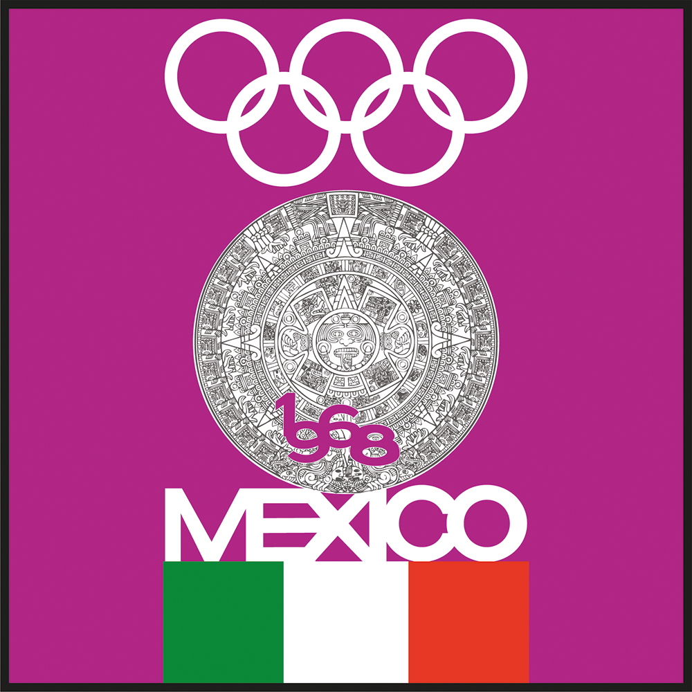 Fig. 5. Adaptación del nuevo equipo de Diseño al emblema de identidad gráfica olímpica, para el Boletín oficial número 4.