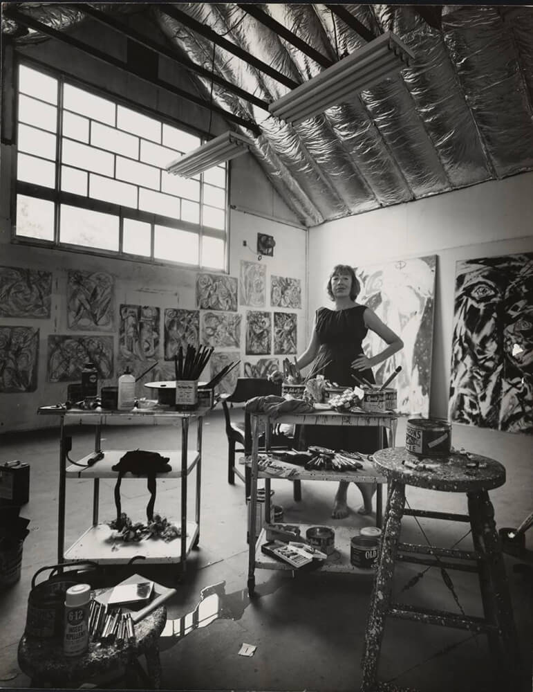 Lee Krasner (Brooklyn, 1908 –1984). Pintora norteamericana del expresionismo abstracto.