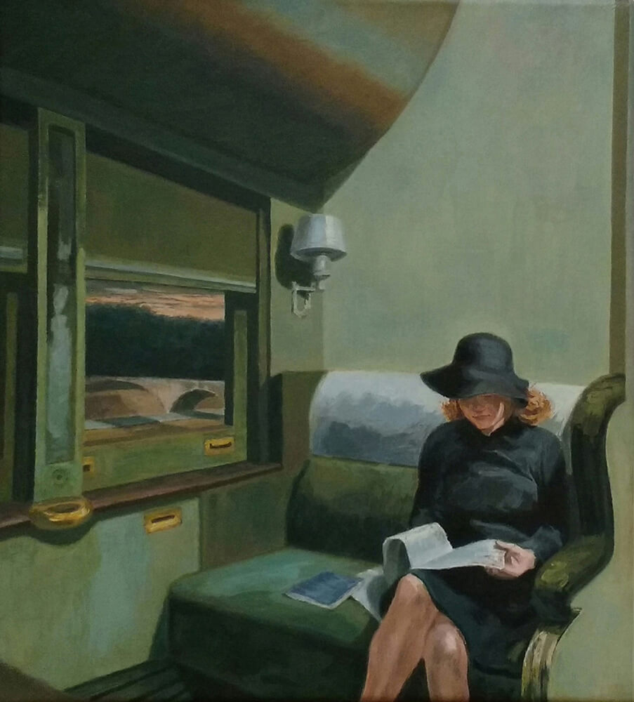 ‘Compartment Car’ de Edward Hopper, 1938.